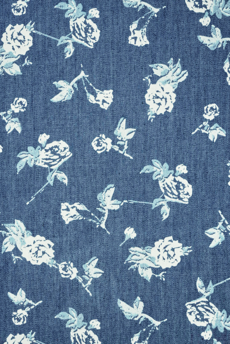 Jeans w biaÅe kwiatki